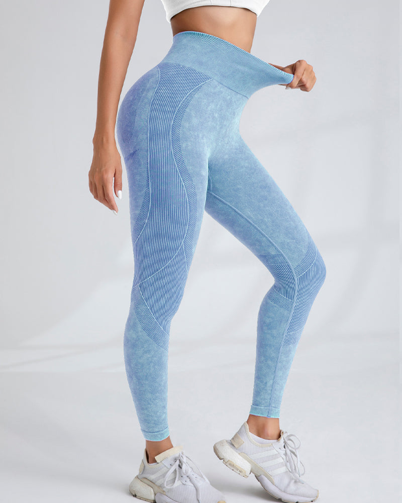High Waisted Hip-lifting Seamless Quick-drying Yoga Leggings