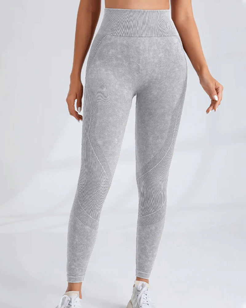 High Waisted Hip-lifting Seamless Quick-drying Yoga Leggings