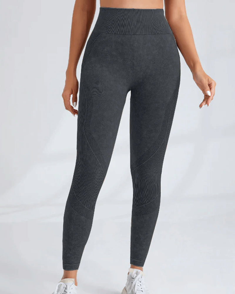High Waisted Hip-lifting Seamless Quick-drying Yoga Leggings